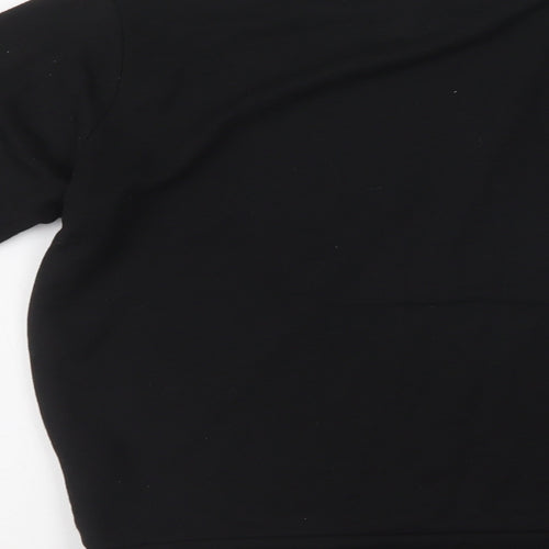 SheIn Girls Black  Cotton Pullover Sweatshirt Size 14-15 Years