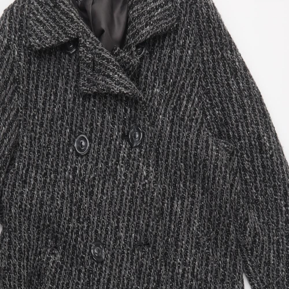 Kesta London  Womens Grey   Pea Coat Coat Size 12  Button