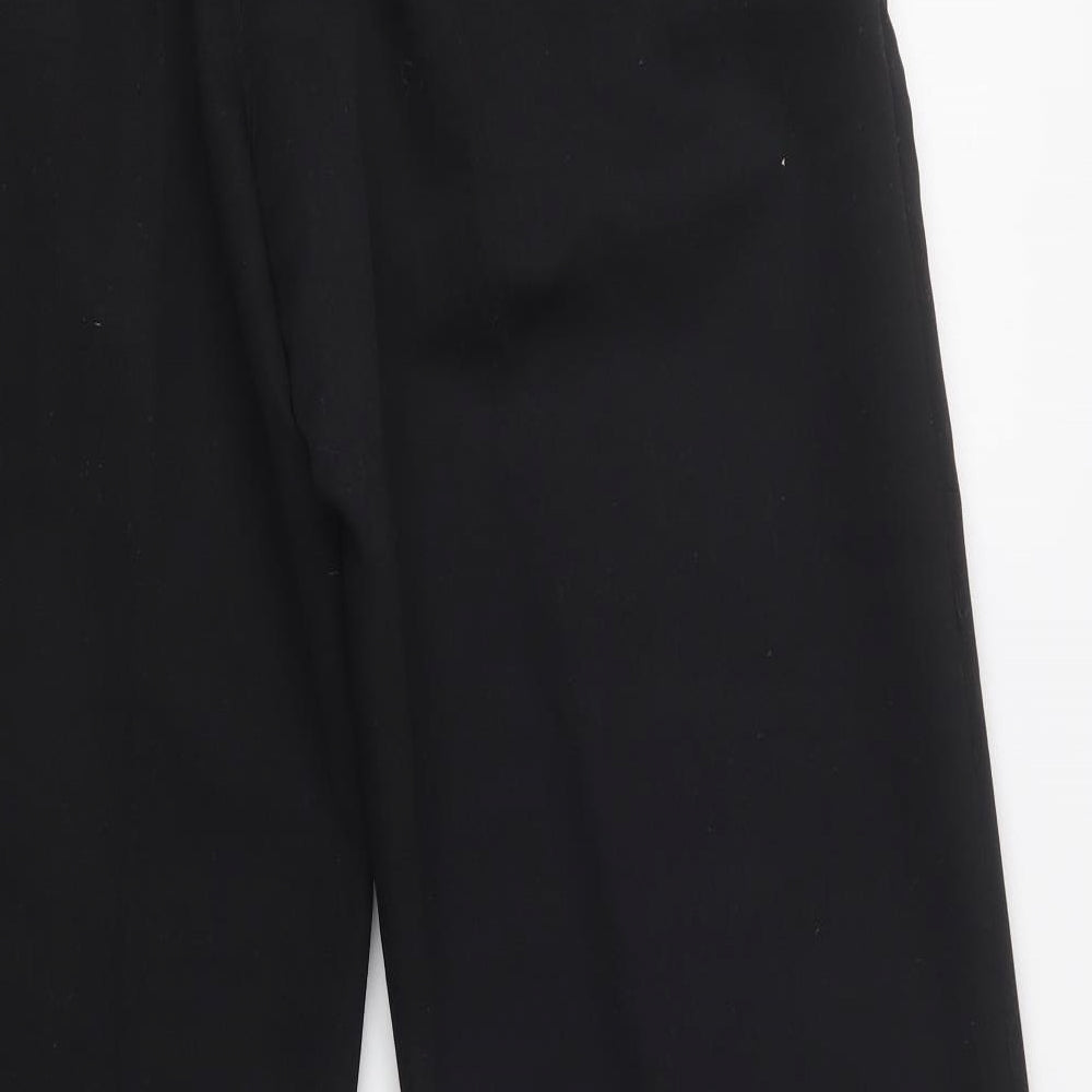 Slazenger Mens Black  Polyester Dress Pants Trousers Size 34 L29 in Regular Button