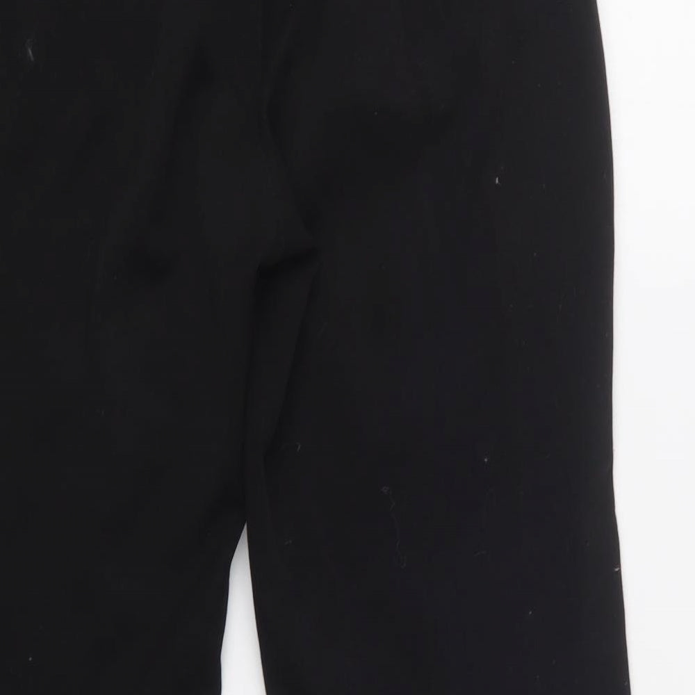 Eva & Claudi Womens Black  Polyester Dress Pants Trousers Size 30 L29 in Regular Hook & Loop