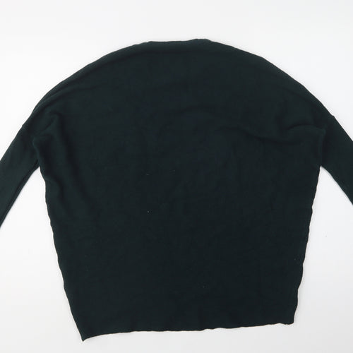 Preworn Womens Green Crew Neck  Viscose Pullover Jumper Size L