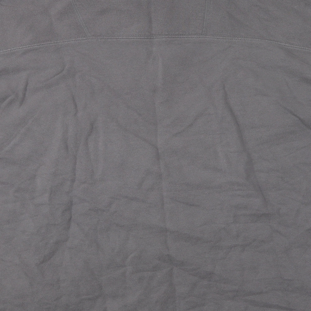 Crew Clothing Mens Grey  Cotton Henley Sweatshirt Size L