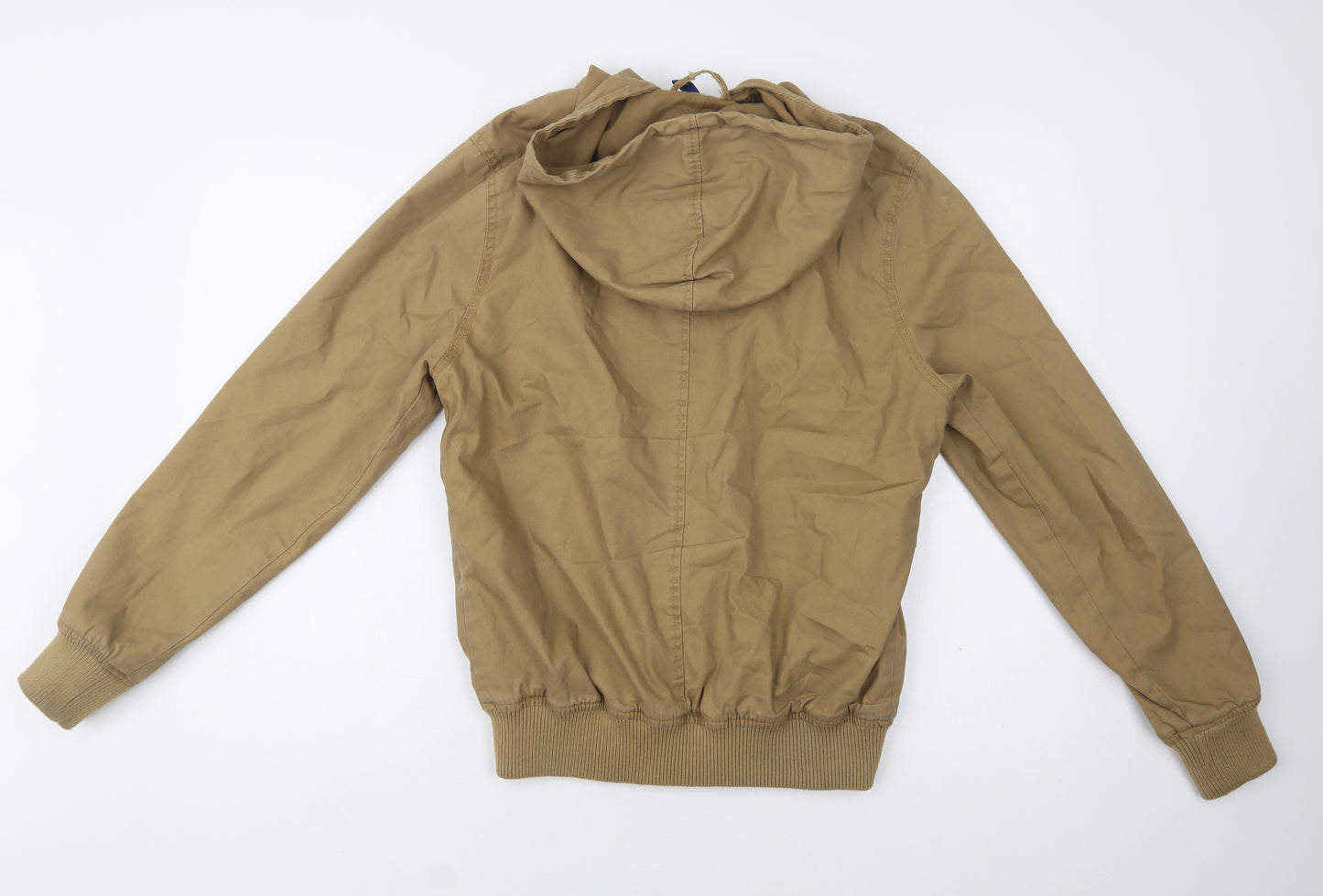 H&M Mens Beige   Bomber Jacket Jacket Size S  Zip