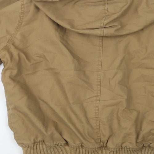 H&M Mens Beige   Bomber Jacket Jacket Size S  Zip