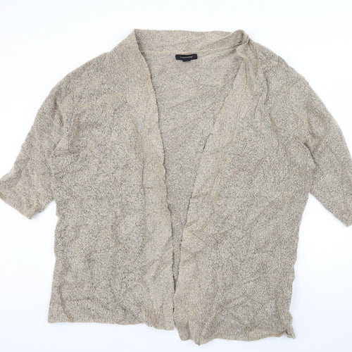 Atmosphere Womens Beige V-Neck  Acrylic Cardigan Jumper Size M