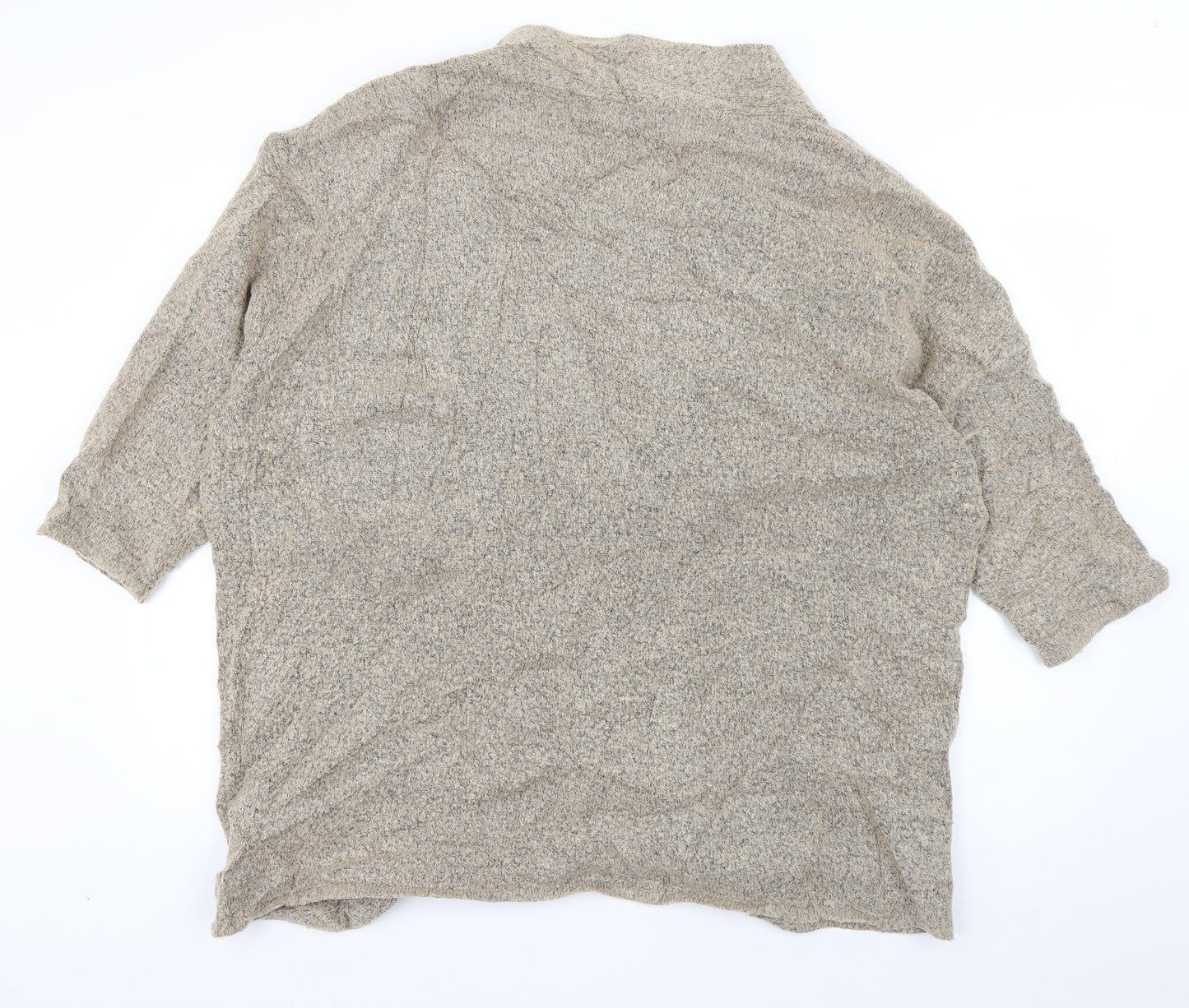Atmosphere Womens Beige V-Neck  Acrylic Cardigan Jumper Size M