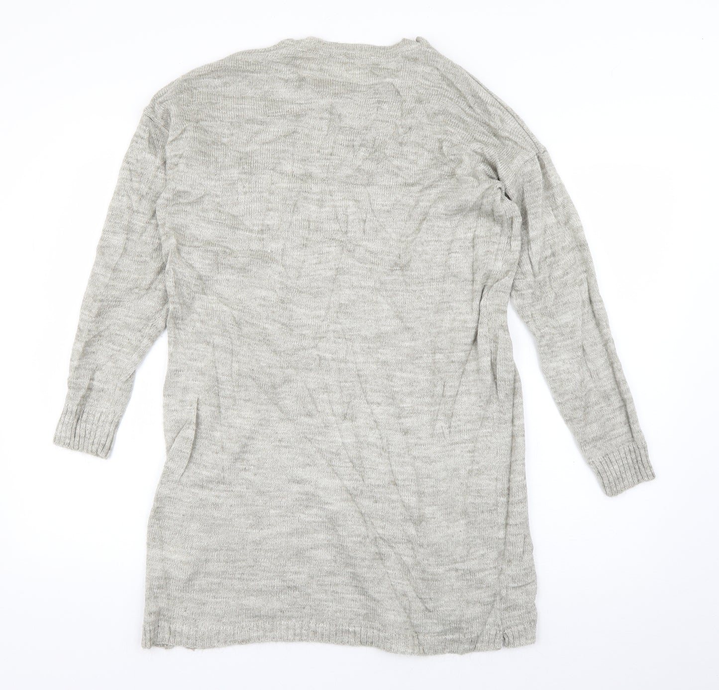 VILA Womens Beige Crew Neck  Acrylic Pullover Jumper Size XS