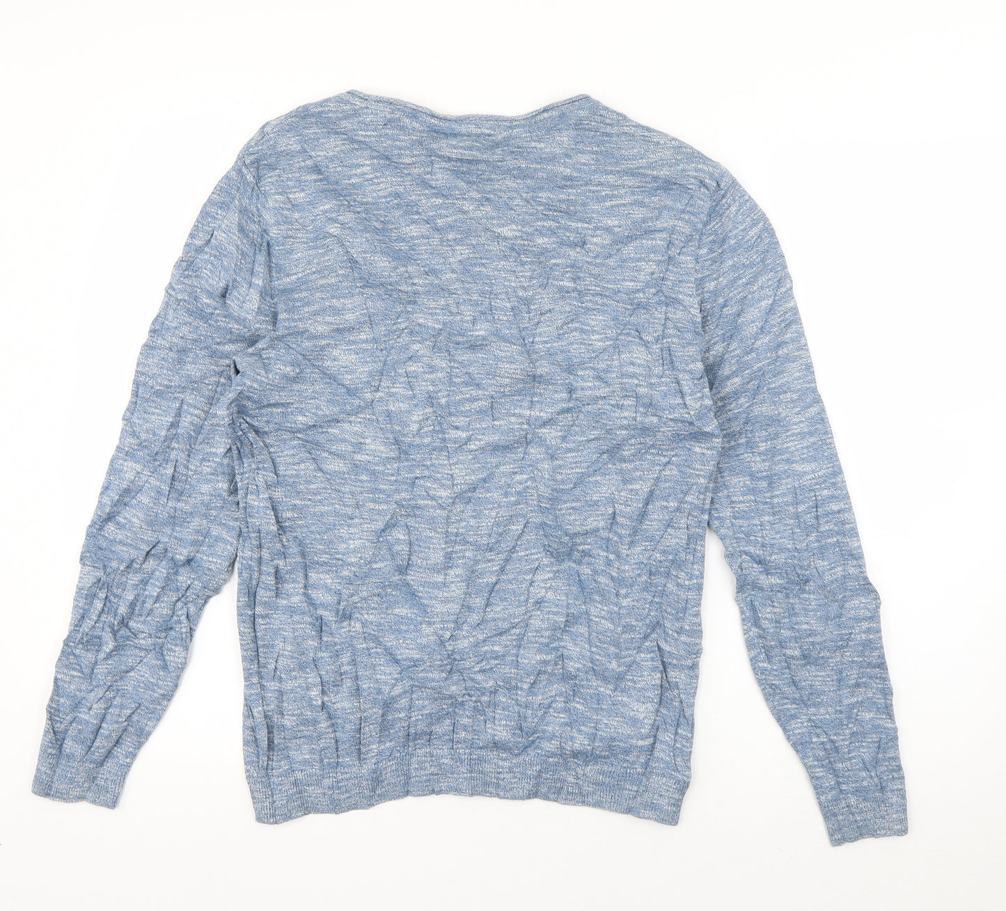 NEXT Womens Blue Boat Neck  Cotton Pullover Jumper Size S