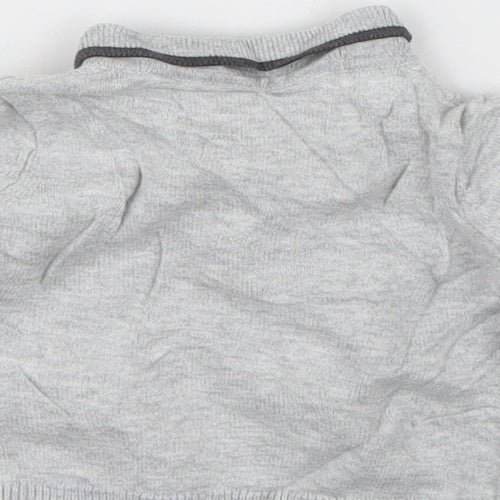 F&F Boys Grey  Cotton Pullover Jumper Size 0-3 Months  Pullover