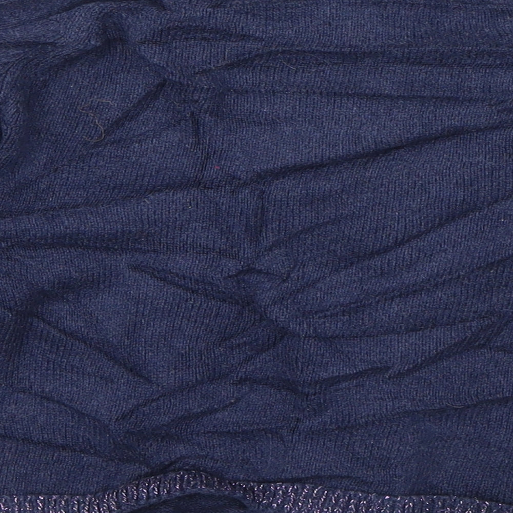 TU Girls Blue Round Neck  Cotton Cardigan Jumper Size 5-6 Years  Button - Unicorn