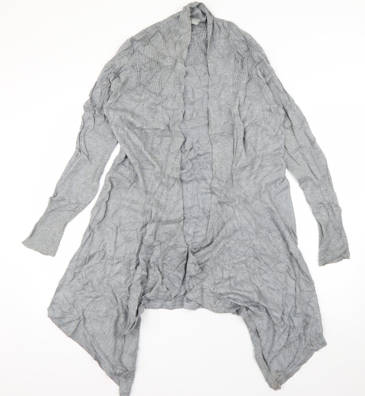 Wallis Womens Grey V-Neck  Viscose Cardigan Jumper Size M
