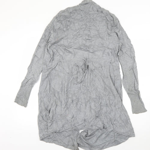 Wallis Womens Grey V-Neck  Viscose Cardigan Jumper Size M