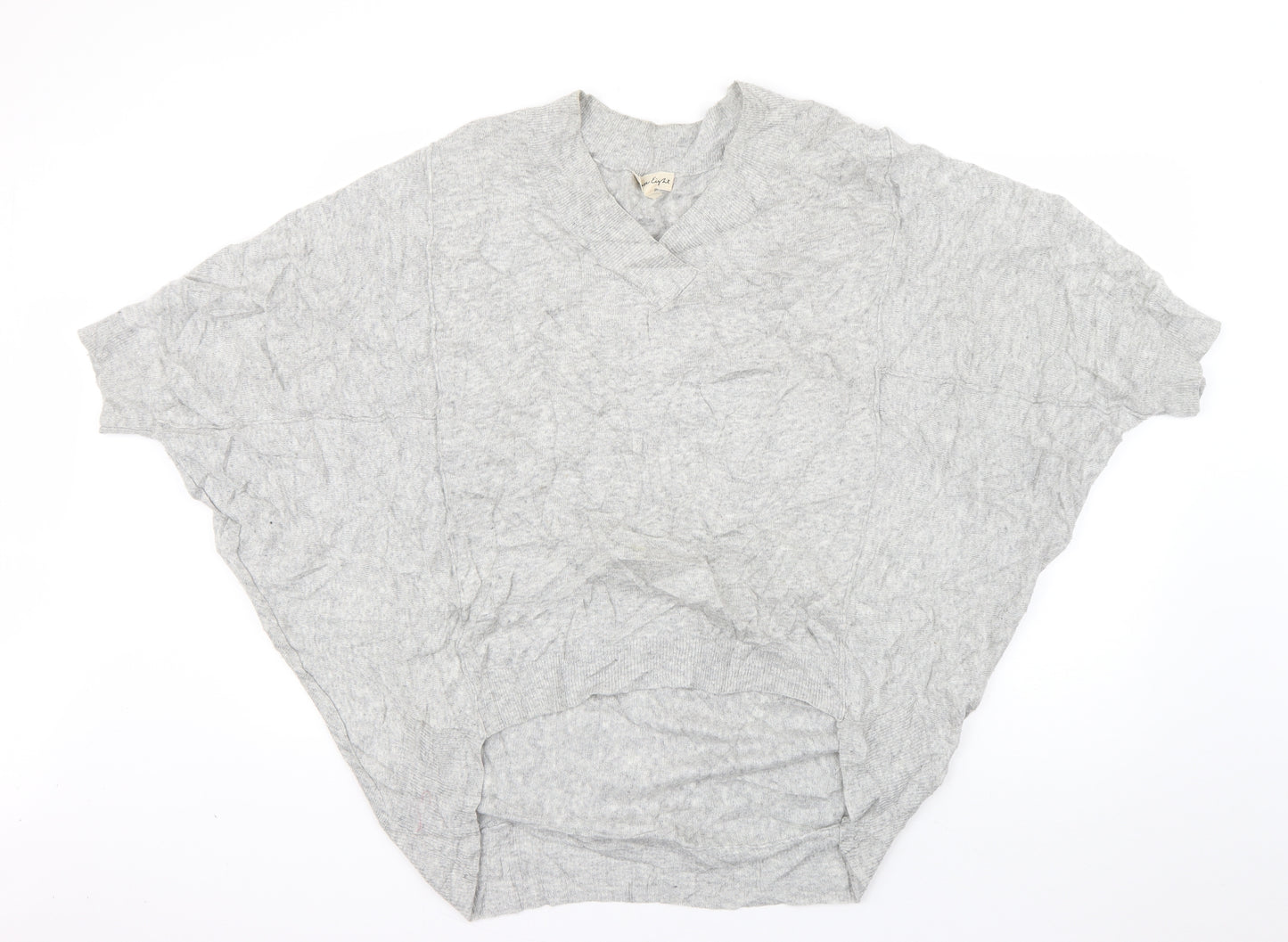 Phase Eight Womens Grey Round Neck  Acrylic Pullover Jumper Size M
