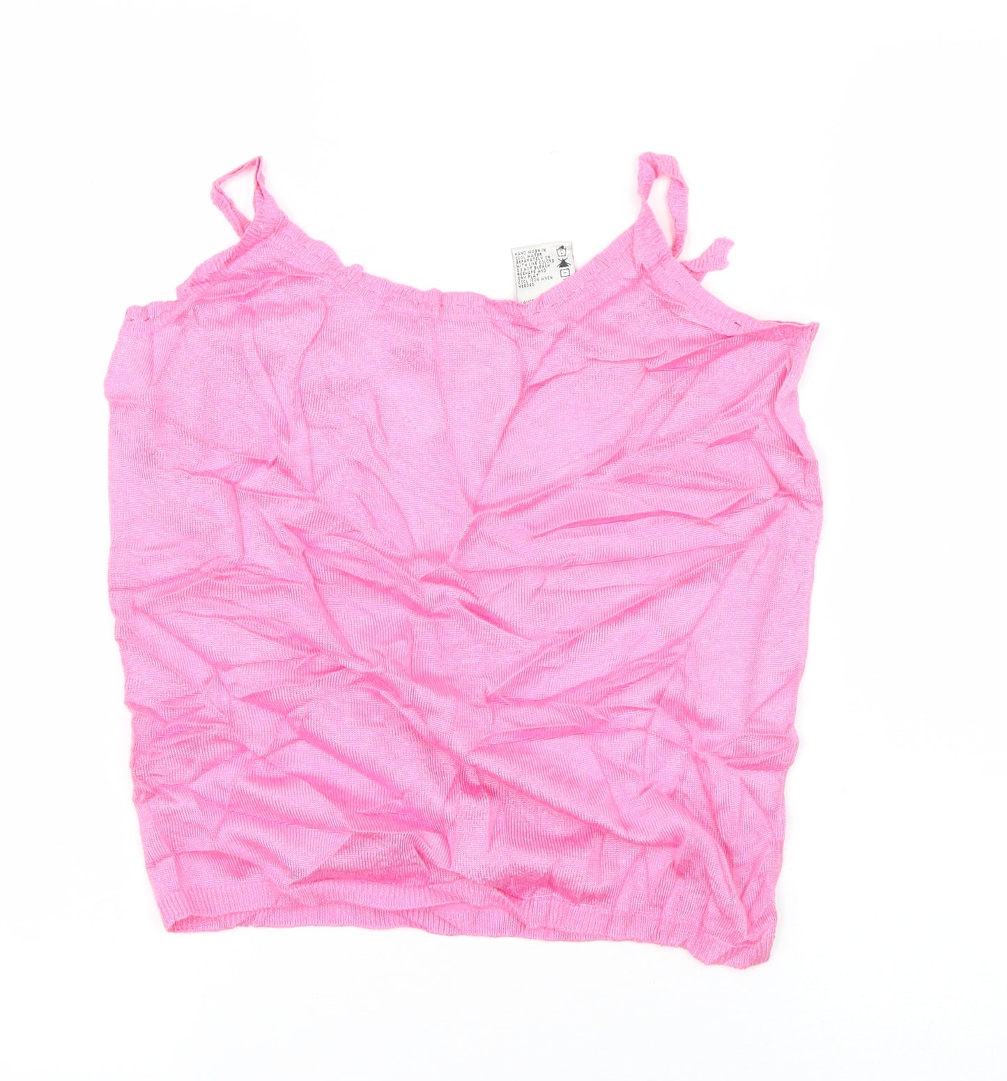 premier collection Womens Pink  Cotton Basic Tank Size M Scoop Neck