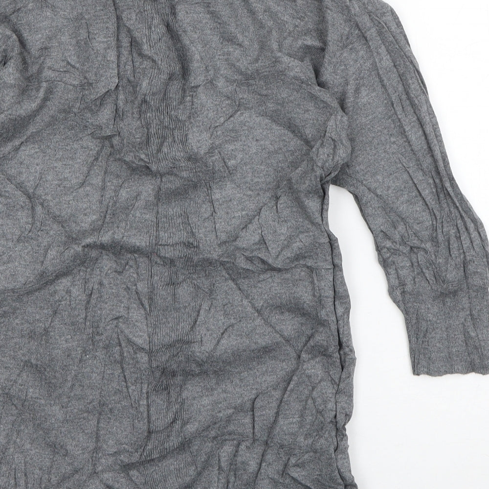 AllSaints Mens Grey  Cotton  T-Shirt Size XS Round Neck