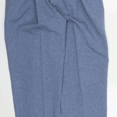 Simply Be Womens Blue  Polyester Trousers  Size 12 L26 in Regular