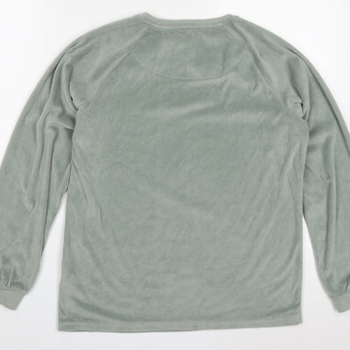 Primark Womens Green Solid Polyester Top Pyjama Top Size 6   - Sleep In