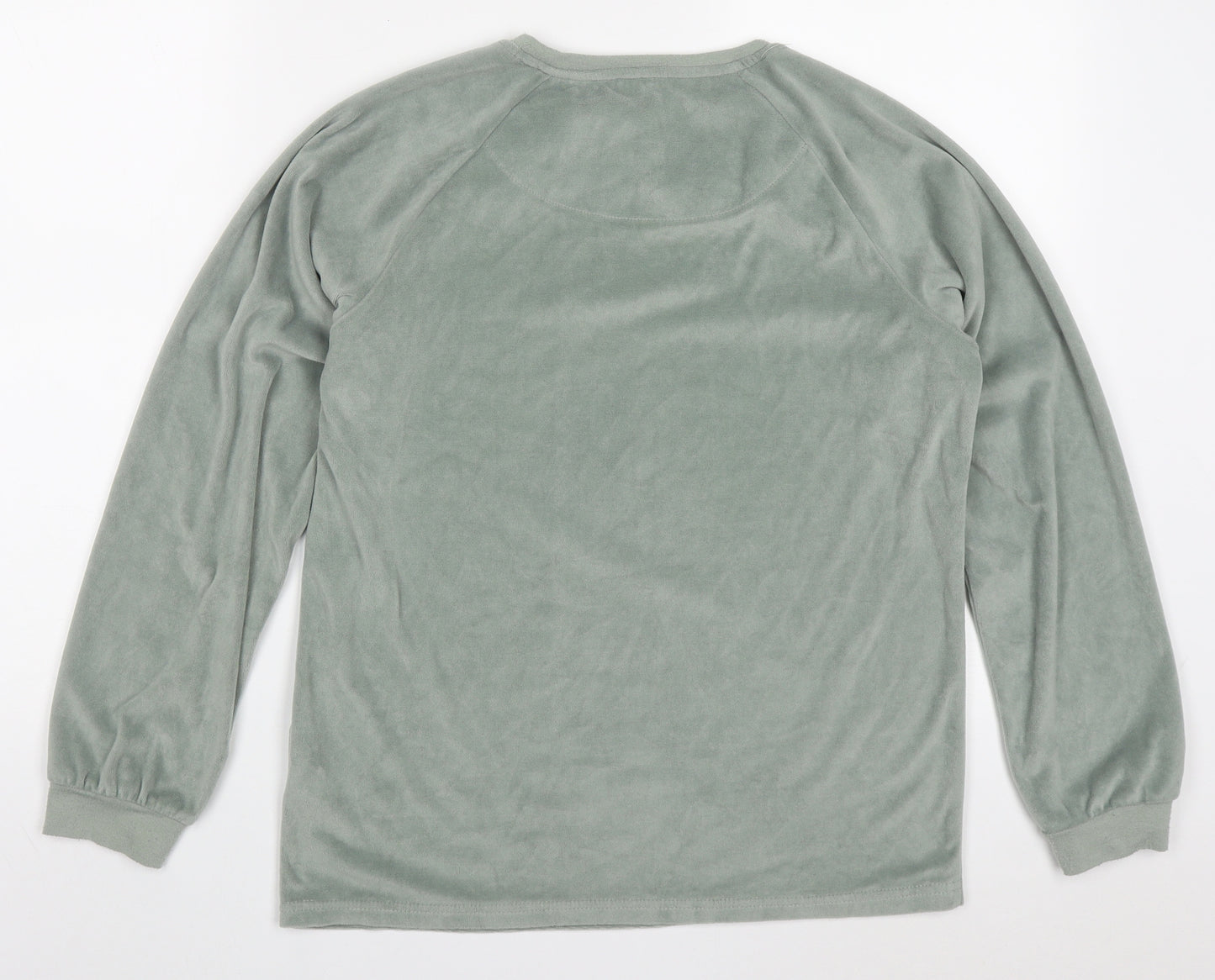 Primark Womens Green Solid Polyester Top Pyjama Top Size 6   - Sleep In