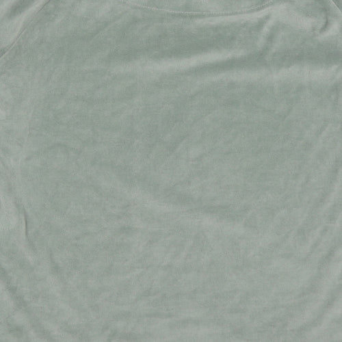 Primark Womens Green Solid Polyester Top Pyjama Top Size 6   - Sleep In