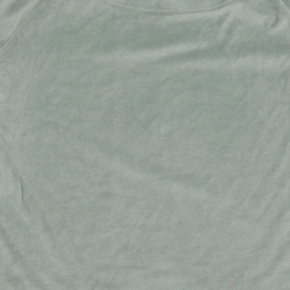 Primark Womens Green Solid Polyester Top Pyjama Top Size 6   - Sleep In