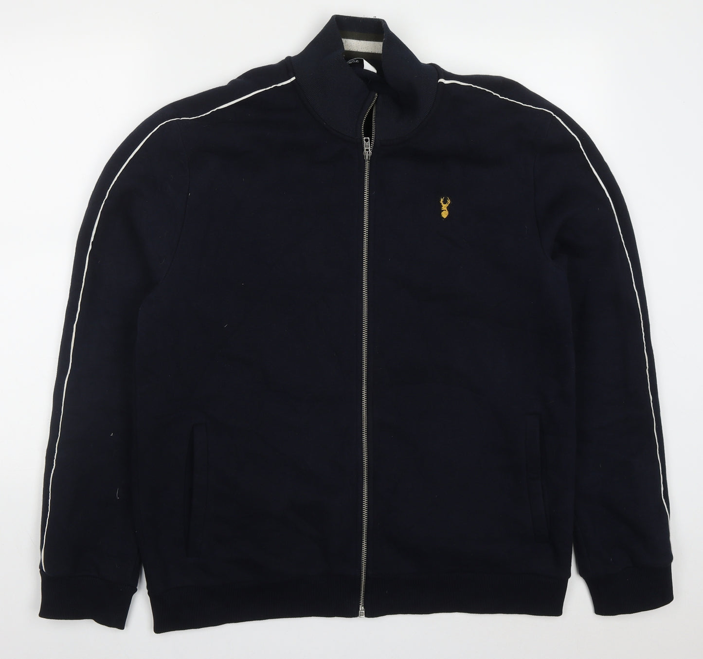 NEXT Mens Blue  Polyester Full Zip Sweatshirt Size XL