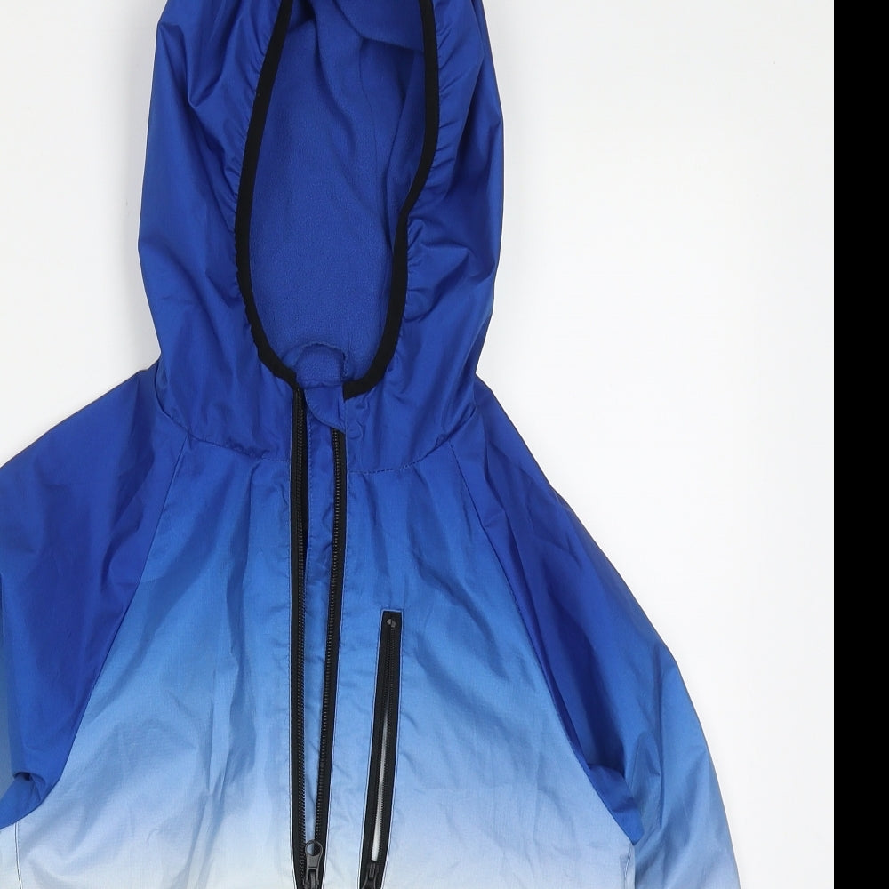 Nutmeg Boys Blue   Basic Coat Coat Size 10-11 Years  Zip - Ombre