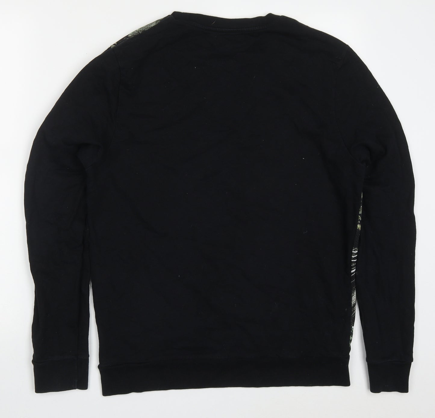 River Island Mens Black  Polyester Pullover Sweatshirt Size M   - Lion