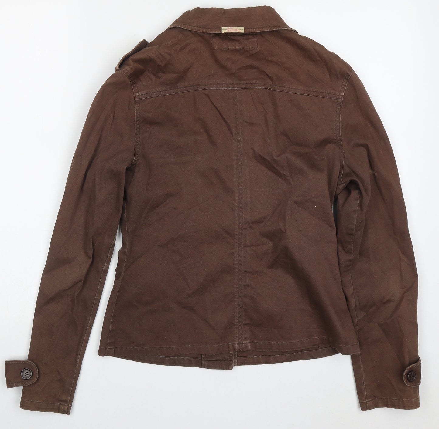Star Womens Brown   Jacket  Size M  Button