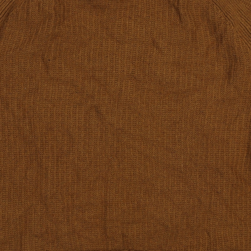 Mantaray Mens Brown Round Neck  Cotton Pullover Jumper Size L