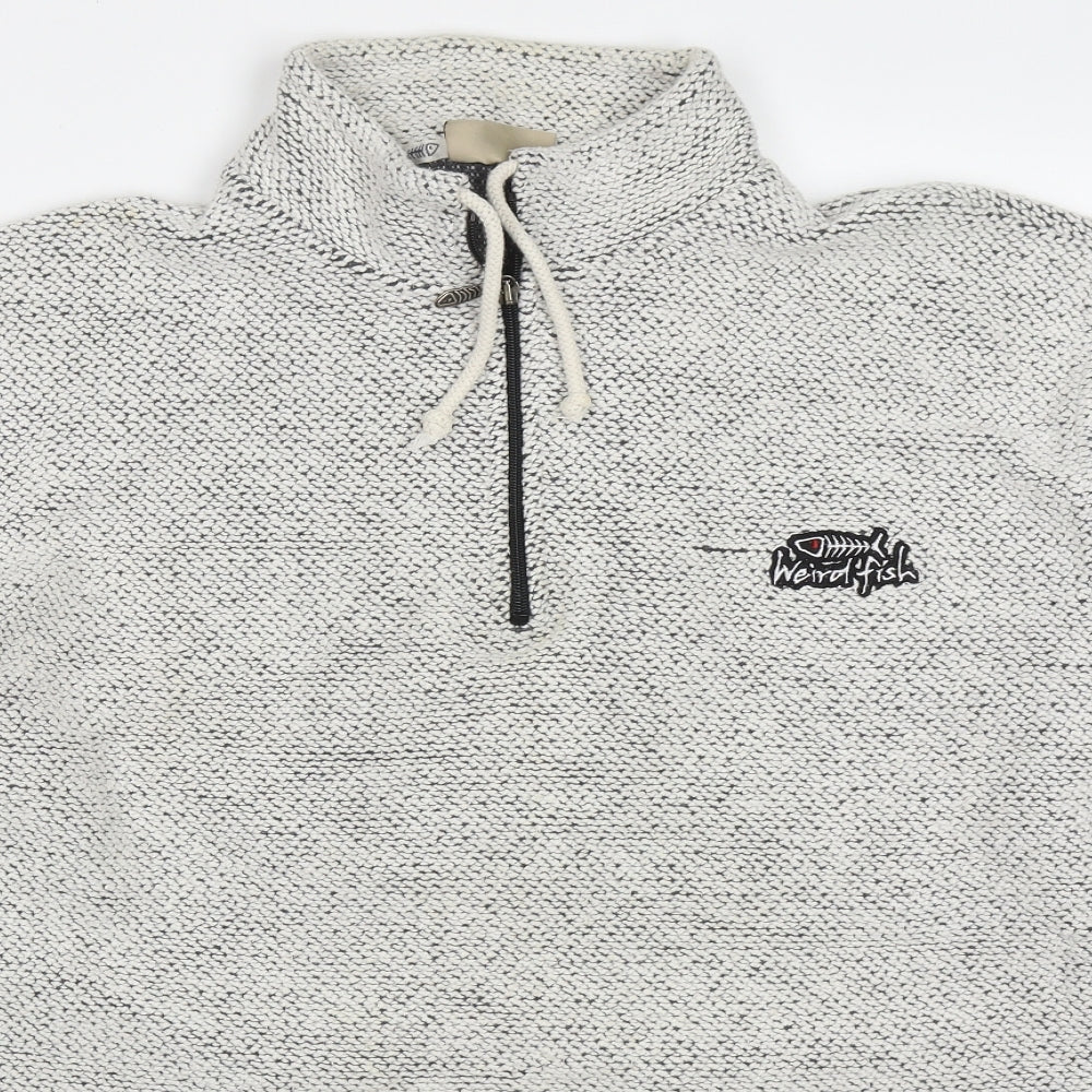 Weird Fish Mens Grey   Jacket  Size XL  Zip