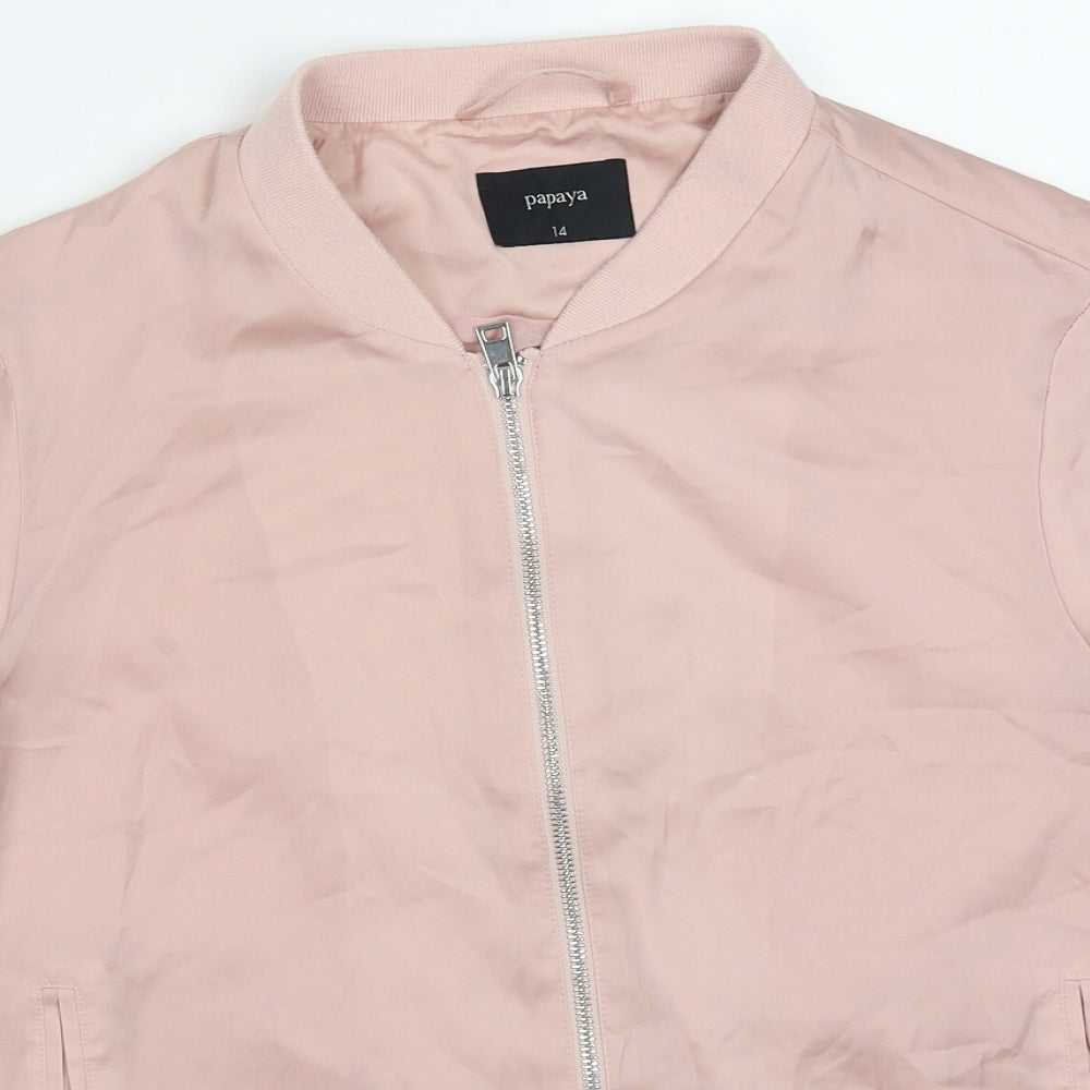 Papaya Womens Pink   Jacket  Size 14  Zip