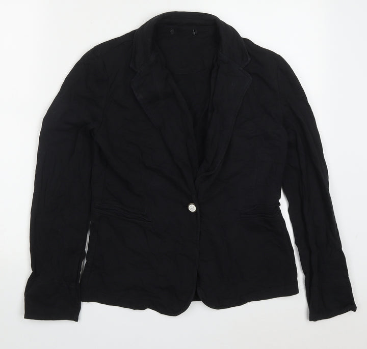 Atmosphere Womens Black Jacket Size 10 Button