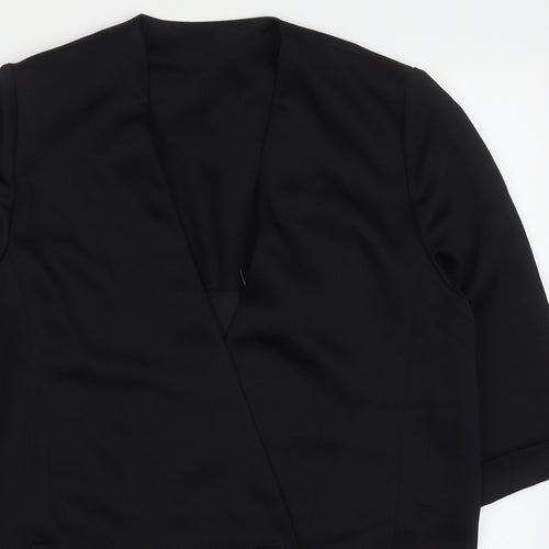Country Casuals Womens Black   Jacket  Size M  Button
