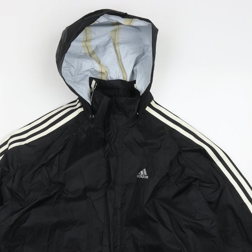 adidas Boys Black   Jacket  Size 13-14 Years  Zip
