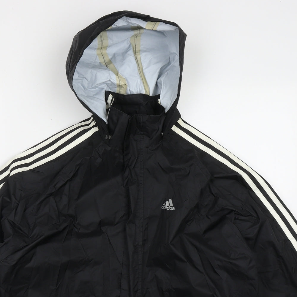 adidas Boys Black   Jacket  Size 13-14 Years  Zip
