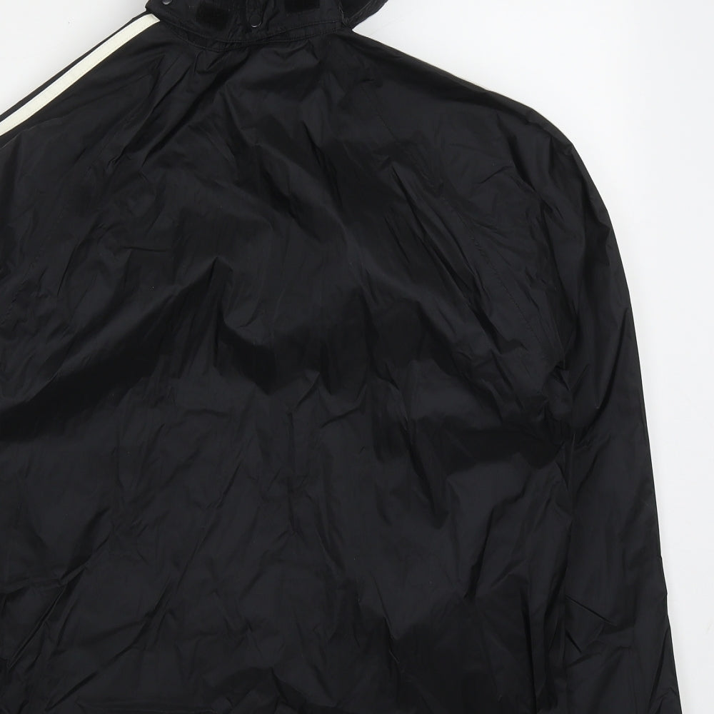 adidas Boys Black   Jacket  Size 13-14 Years  Zip