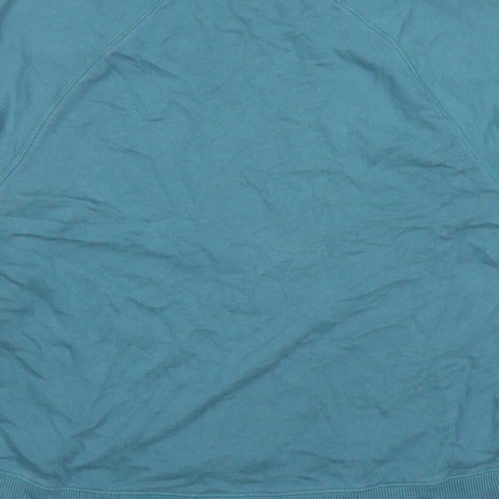 Victoria's Secret Womens Blue  Cotton Pullover Sweatshirt Size M  Zip