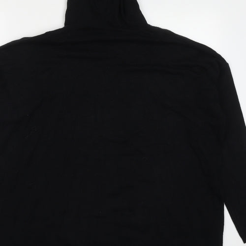 Amara Reya Womens Black  Viscose Pullover Hoodie Size L  Pullover - Star