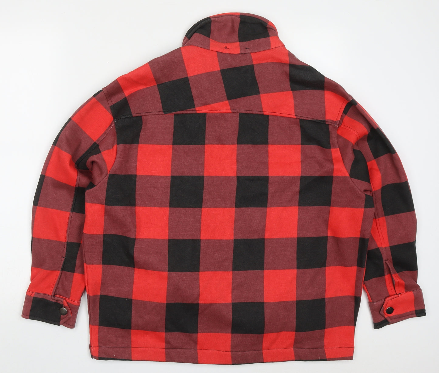 Rising Mens Red Check  Jacket  Size S  Button