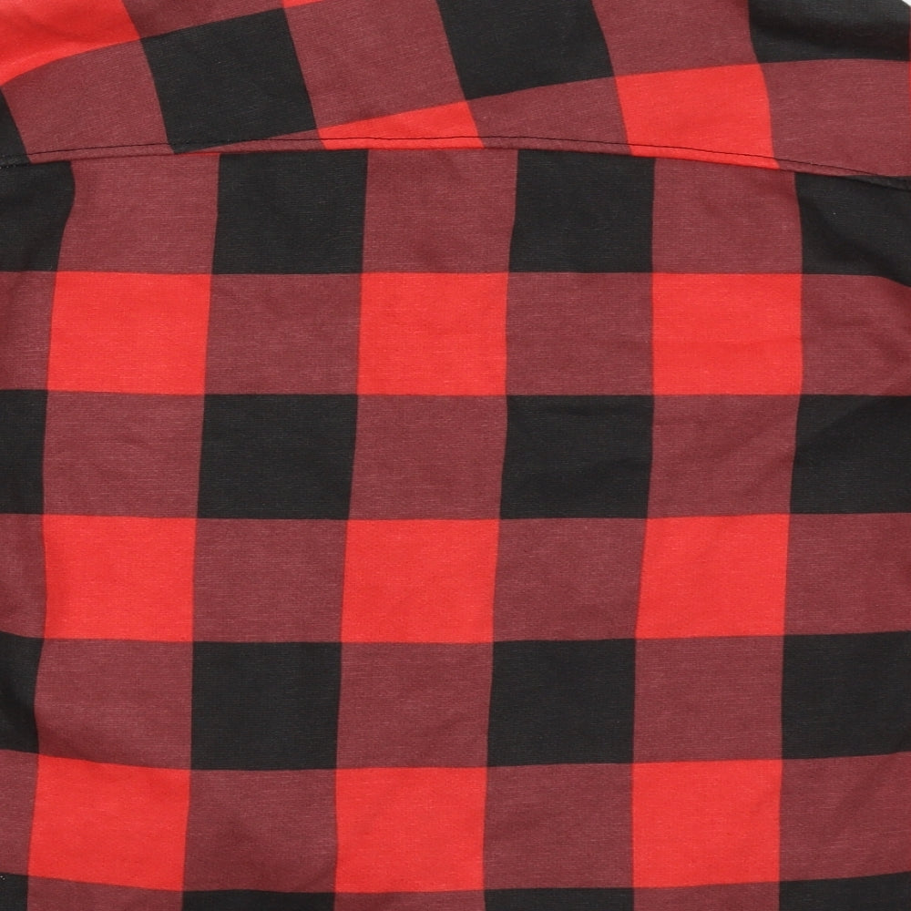 Rising Mens Red Check  Jacket  Size S  Button
