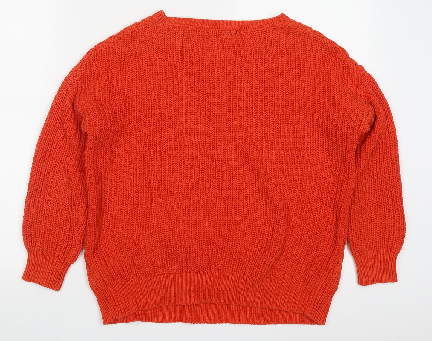 Atmosphere Womens Red Round Neck  Cotton Pullover Jumper Size 10