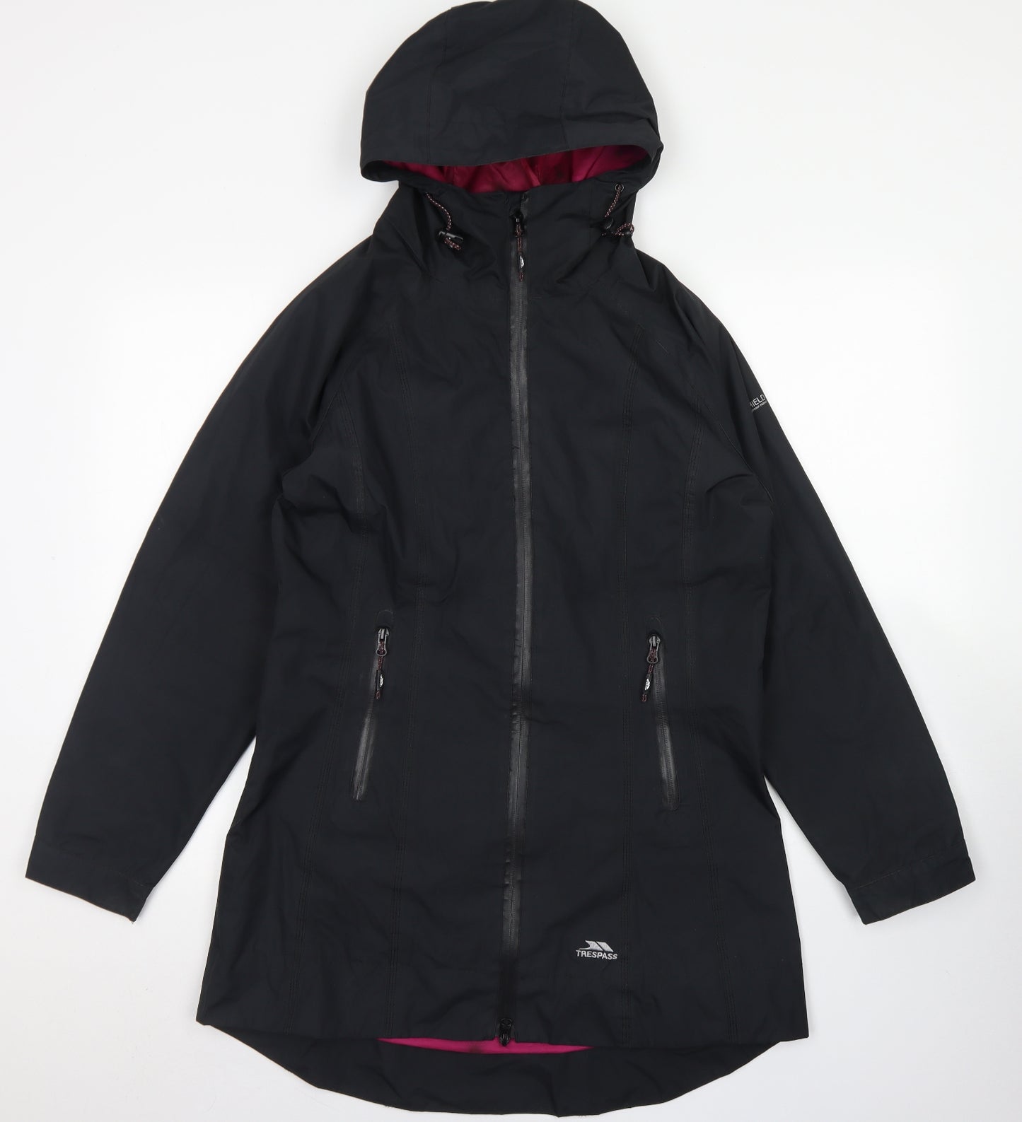 Trespass Womens Black   Rain Coat Coat Size M  Zip