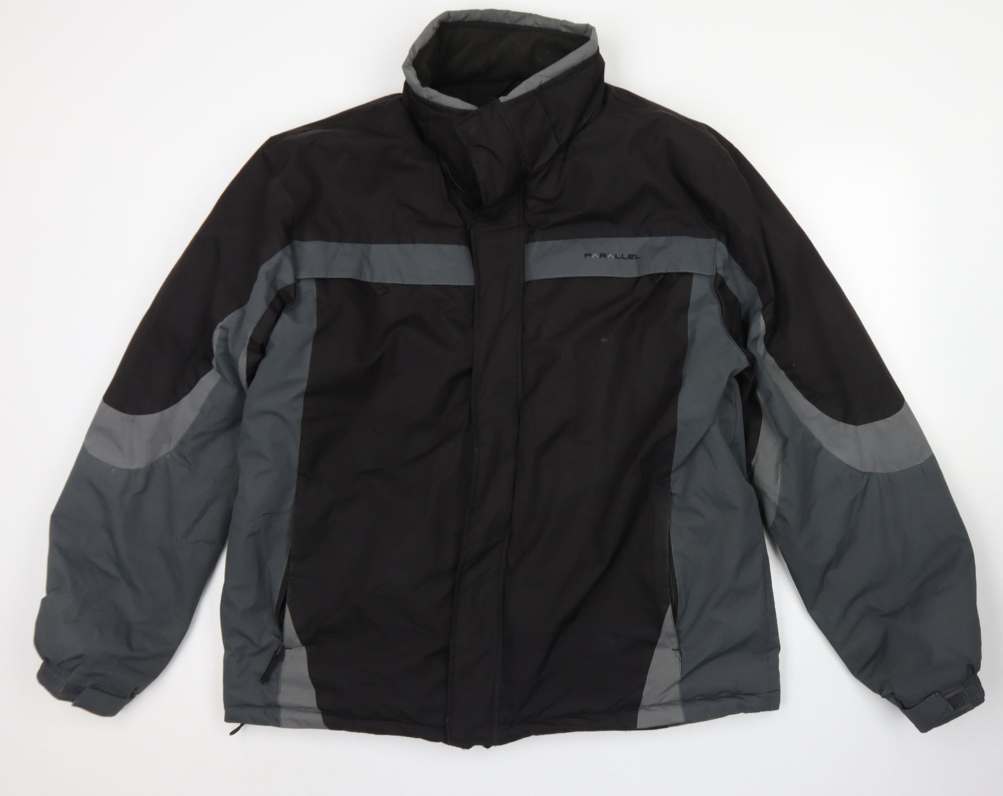 Parallel Mens Black   3-in-1 Jacket Coat Size XL  Zip