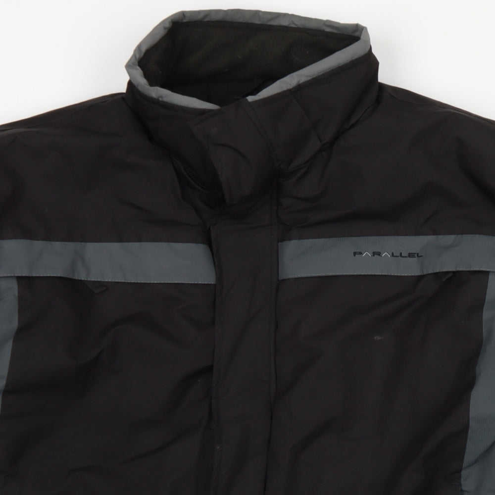 Parallel Mens Black   3-in-1 Jacket Coat Size XL  Zip
