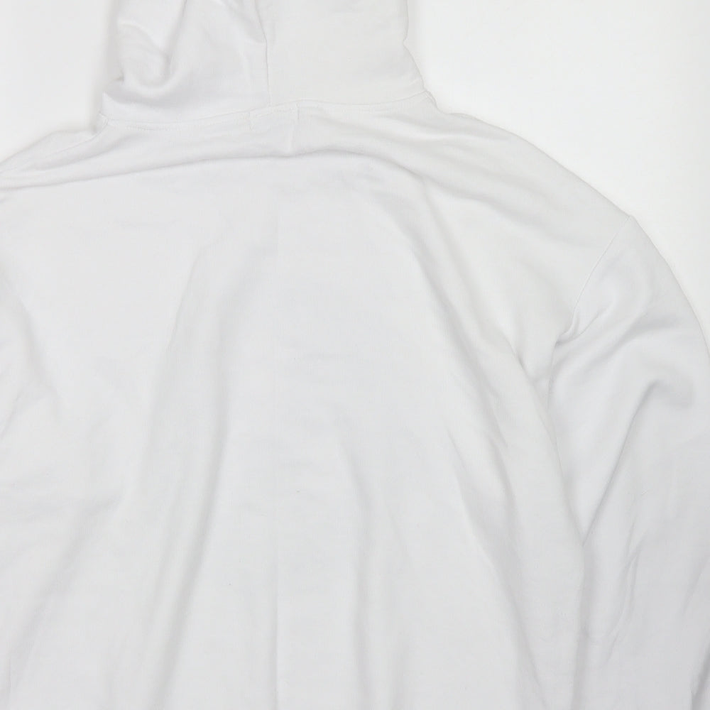 In the Style Womens White  Polyester Pullover Hoodie Size 10