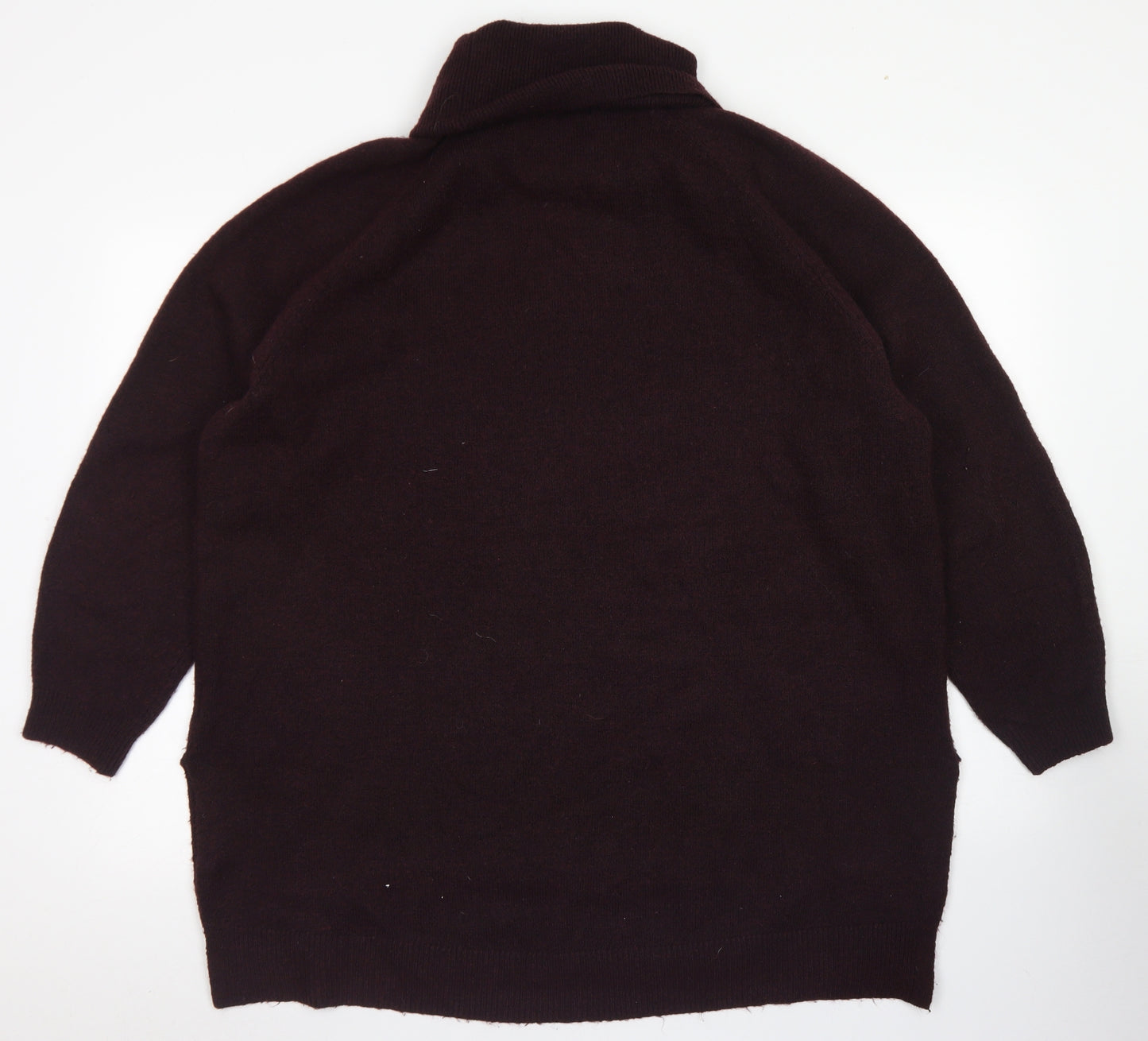 H&M Womens Purple Roll Neck  Polyester Pullover Jumper Size XL