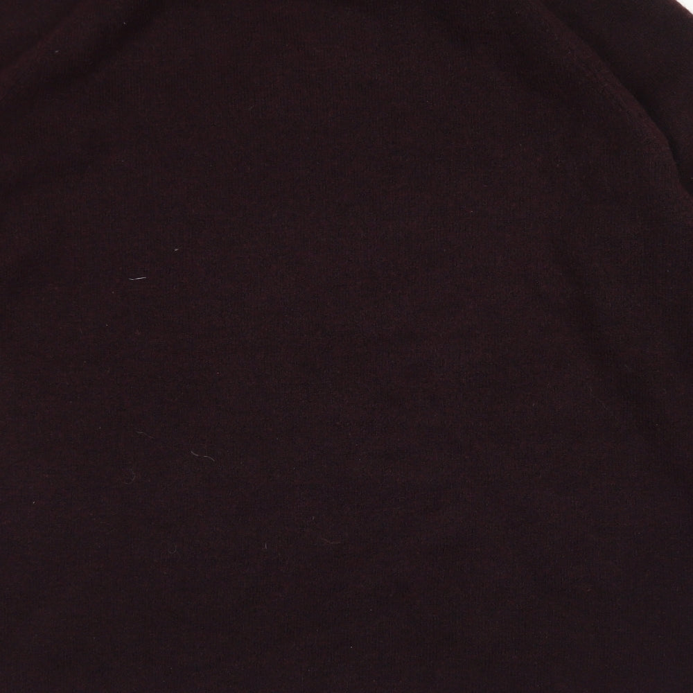 H&M Womens Purple Roll Neck  Polyester Pullover Jumper Size XL