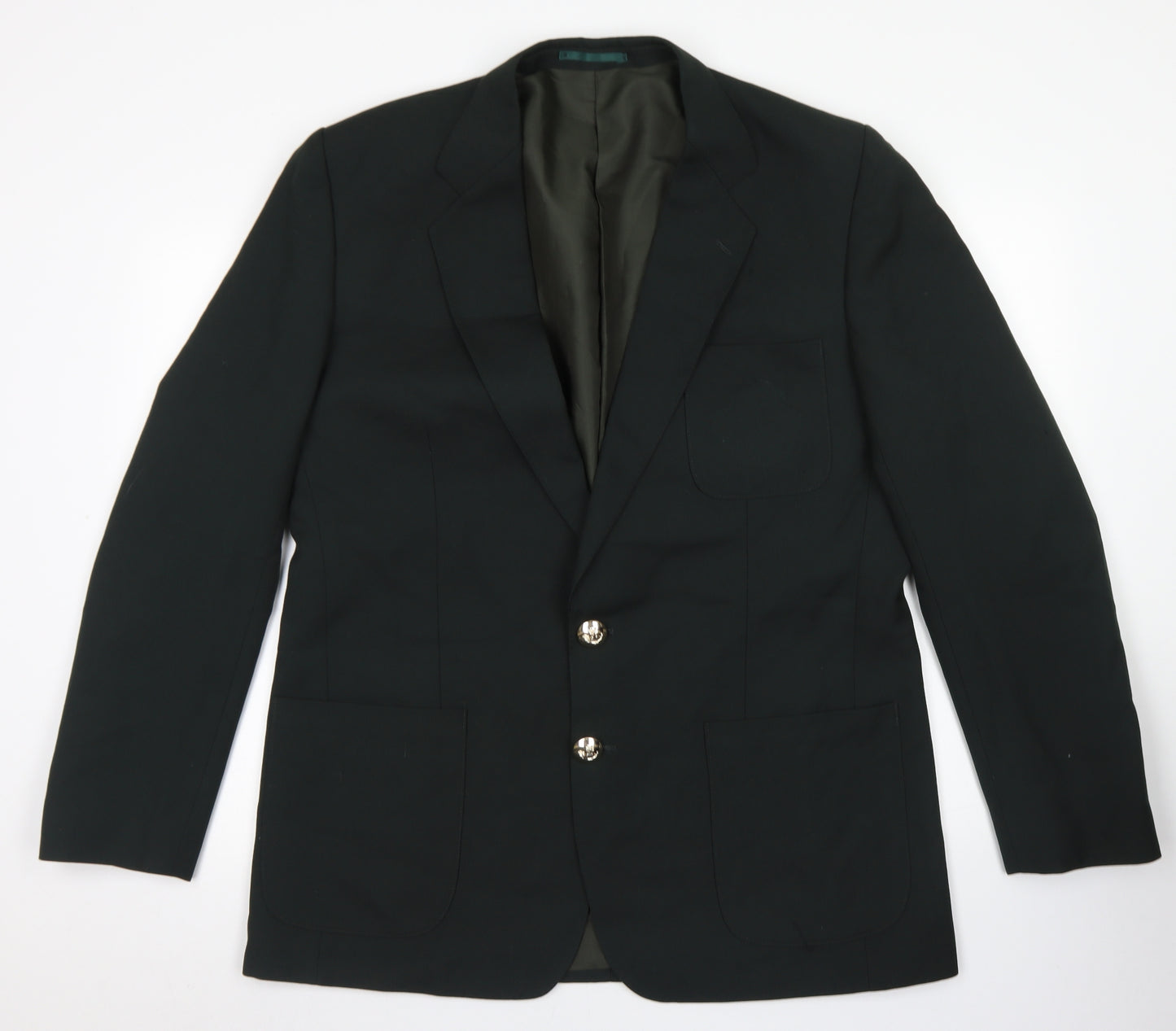 Preworn Mens Green  Wool Jacket Blazer Size 44