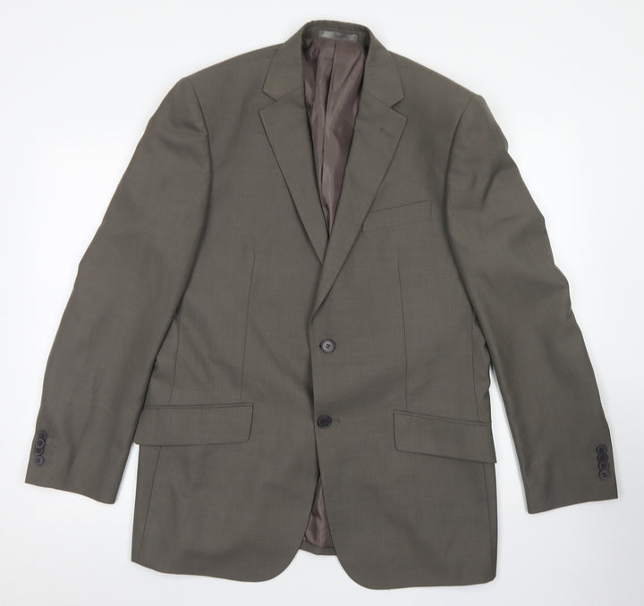 F&F Mens Brown  Polyester Jacket Blazer Size 40
