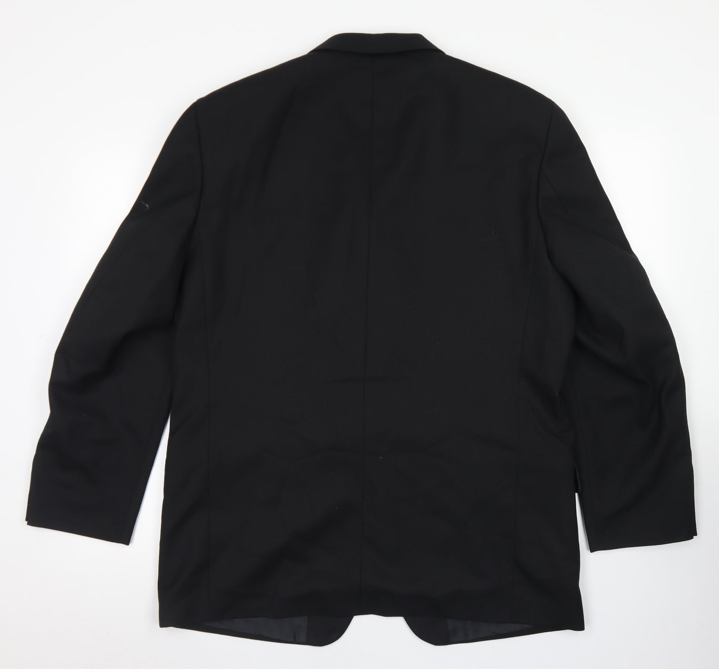 REMUS Mens Black  Polyester Jacket Blazer Size 42